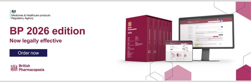 British Pharmacopoeia 2026 edition - Pre Order now.