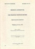 The strategic defence review minutes of - Front