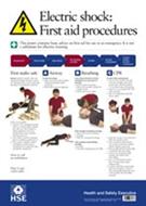 Electric Shock First Aid Procedures Poster Electric Shock First Aid Procedures Poster