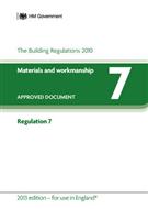Approved Document to Support Regulation 7 - Materials and Workmanship product image